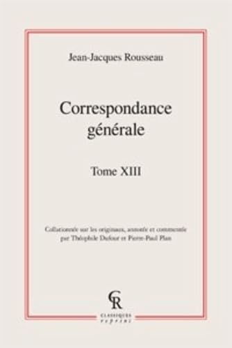 Correspondance générale (Tome XIII) book