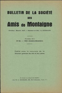 Bulletin de la Société des amis de Montaigne, n° 3 (1963) book