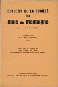 Bulletin de la Société des amis de Montaigne, n° 1 (1977) book