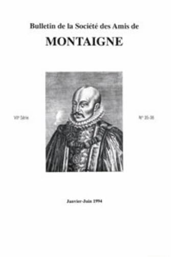 Bulletin de la Société des amis de Montaigne, n° 1 (1994) book