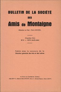 Bulletin de la Société des amis de Montaigne, n° 2 (1972) book
