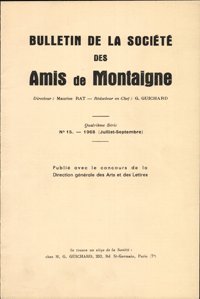 Bulletin de la Société des amis de Montaigne, n° 15. 1968-3 book