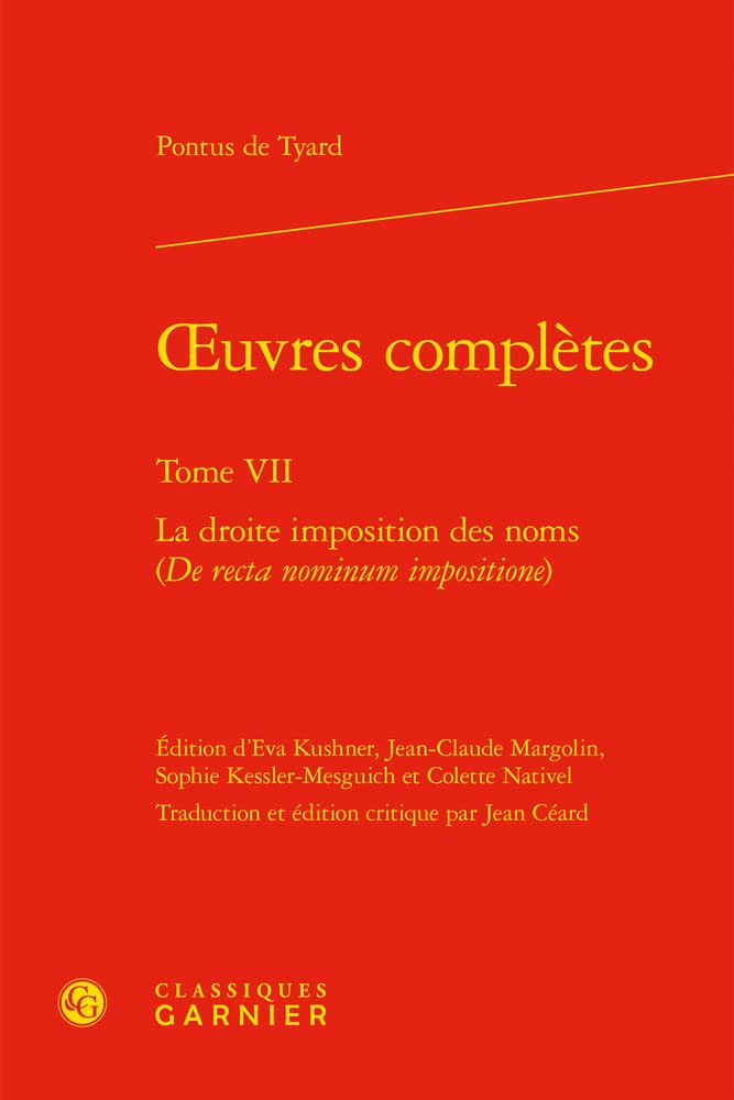 oeuvres complètes: La droite imposition des noms (De recta nominum impositione) (Tome VII) book