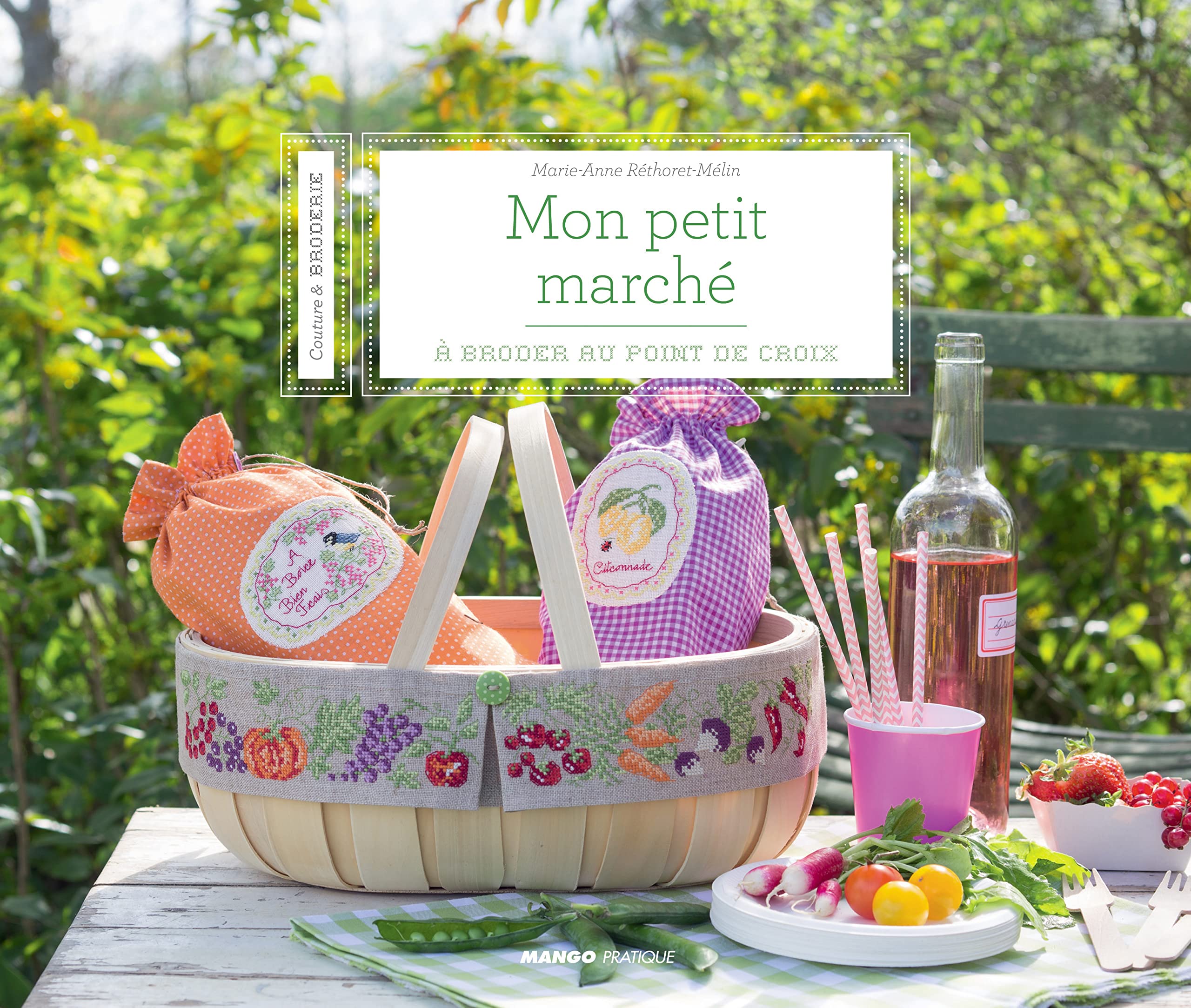 Mon petit marché: à broder au point de croix book