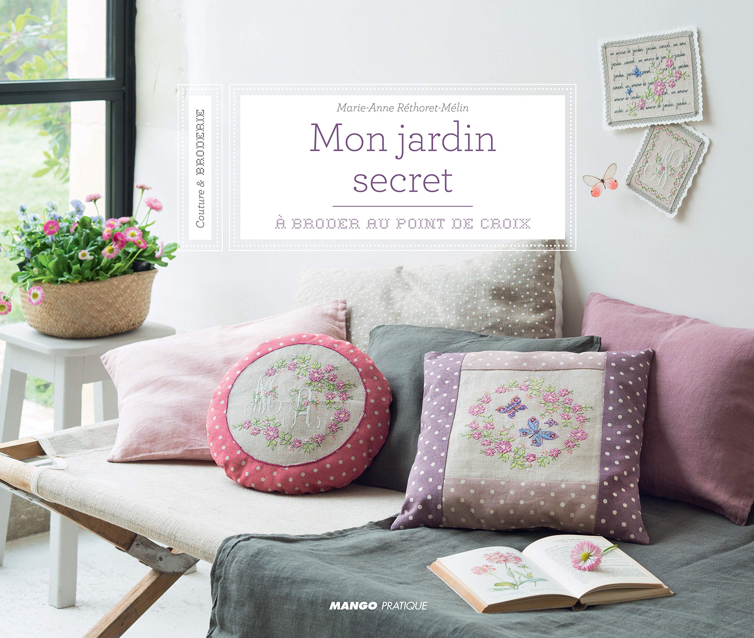 Mon jardin secret: à broder au point de croix book