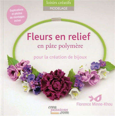 Product Image: Fleurs en relief en pâte polymère : pour la création de bijoux