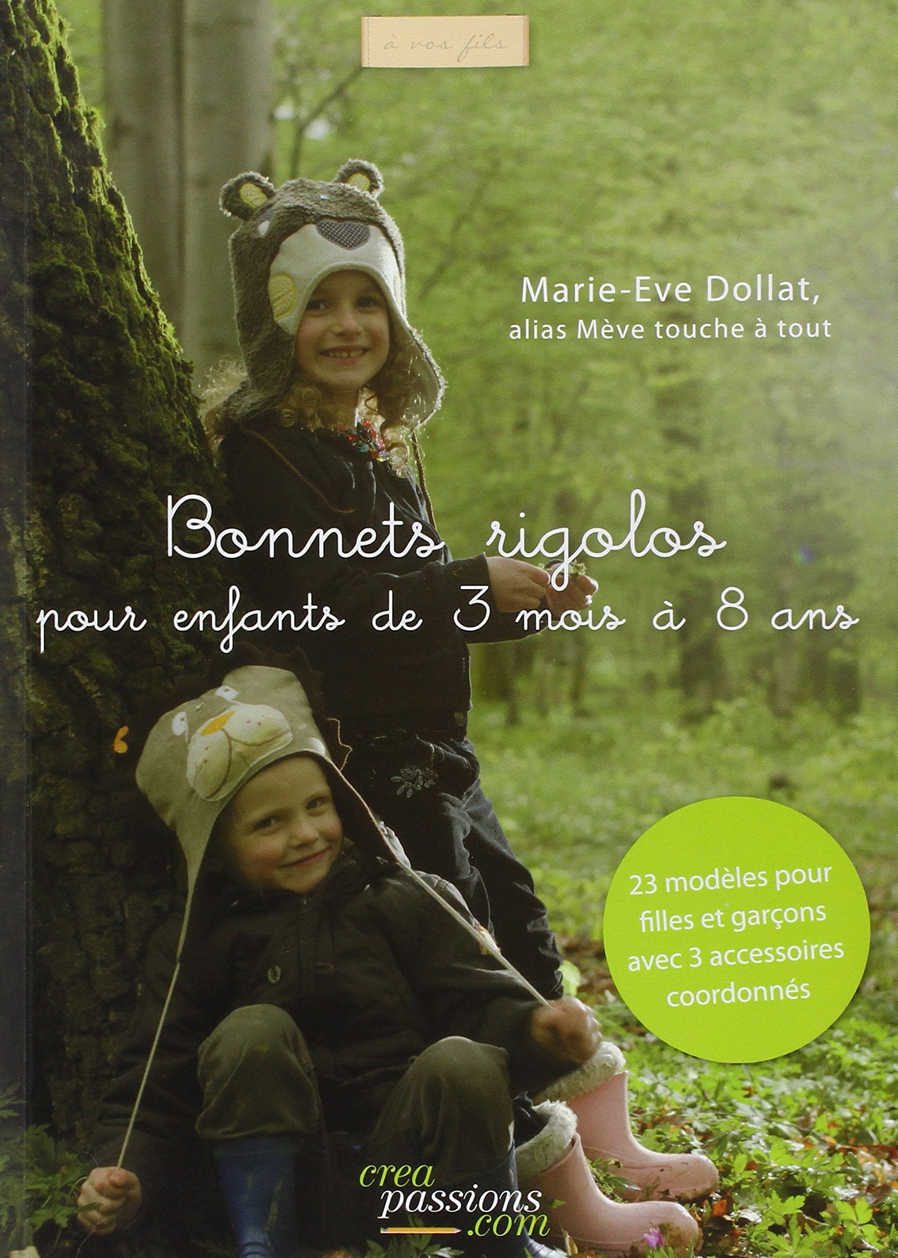 Bonnets rigolos pour enfants de 3 mois à 8 ans Books