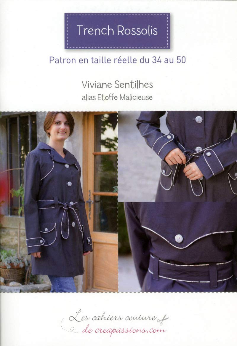 Trench Rossolis: Patrons en taille réelle du 34 au 50 Film, Art & Culture
