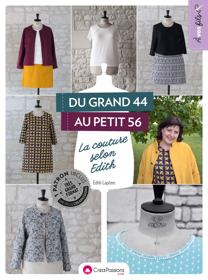 Du grand 44 au petit 56 la couture selon Edith book