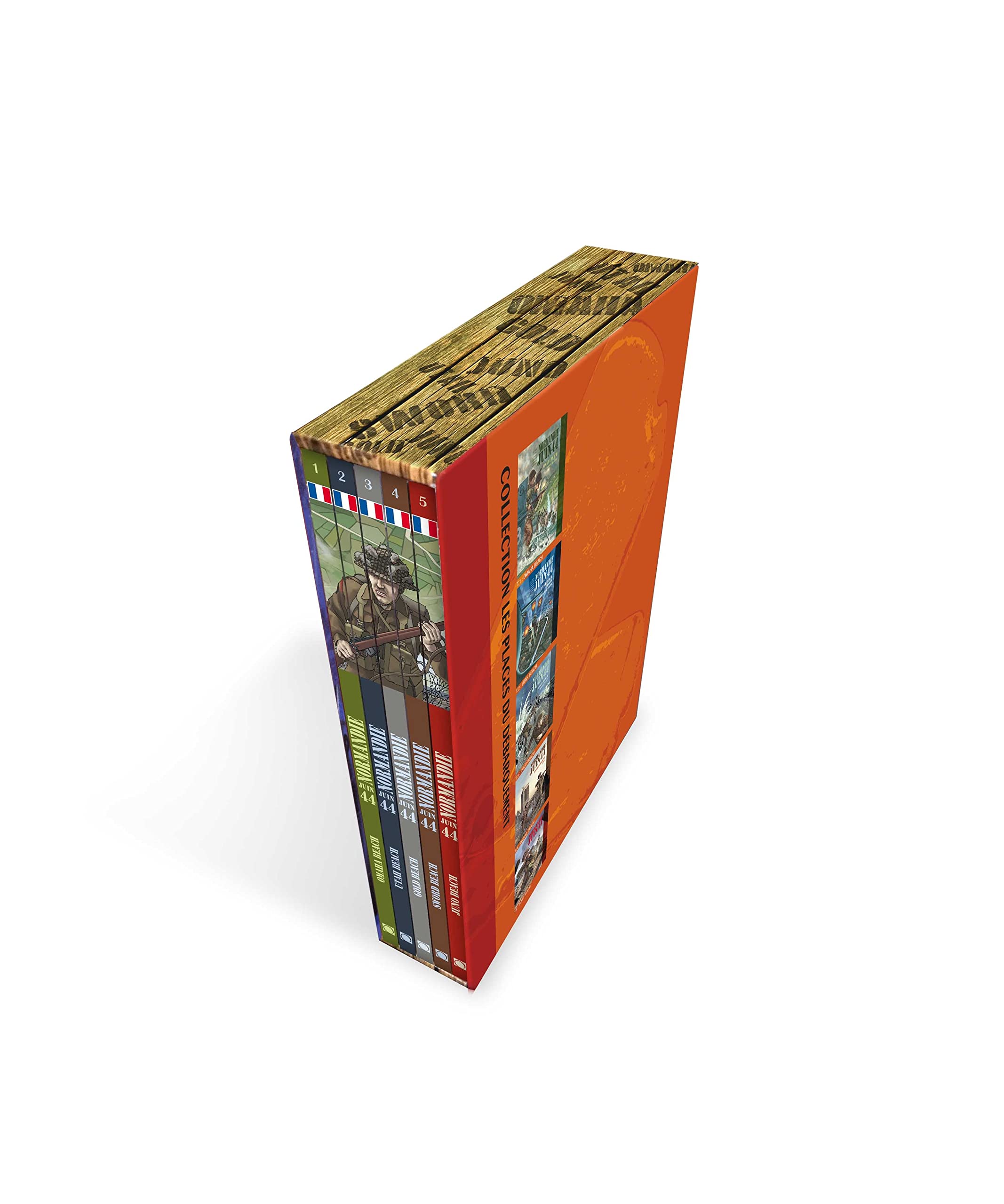 Coffret intégrale Les plages du débarquement, avec un poster offert: Tome 1, Omaha Beach ; Tome 2, Utah Beach ; Tome 3, Gold Beach ; Tome 4, Sword Beach ; Tome 5, Juno Beach book