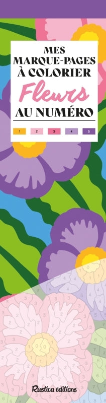 Fleurs : mes marque-pages à colorier au numéro Books