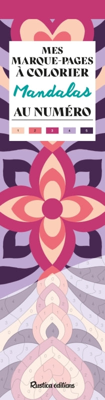Mandalas : mes marque-pages à colorier au numéro book