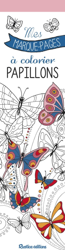 Papillons : mes marque-pages à colorier book