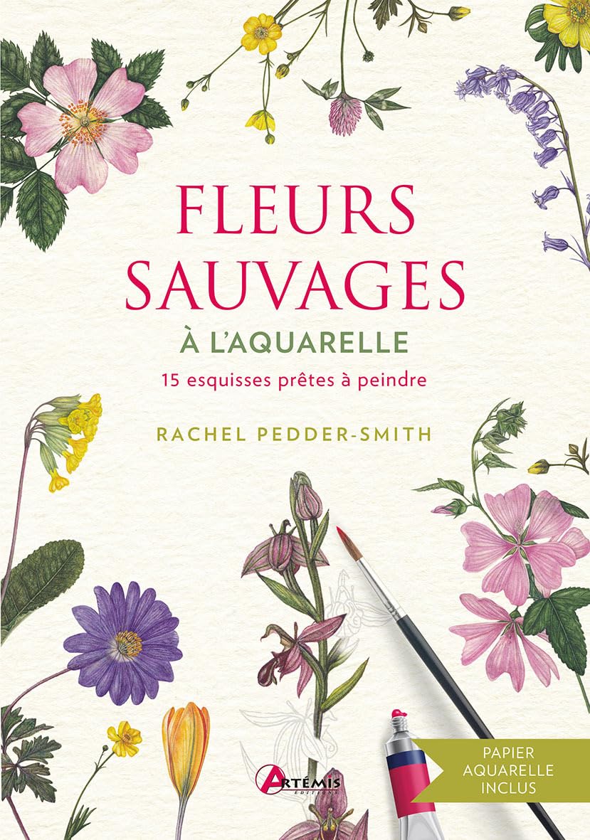 Fleurs sauvages à l'aquarelle: 15 esquisses prêtes à peindre Leisure, Home & Garden