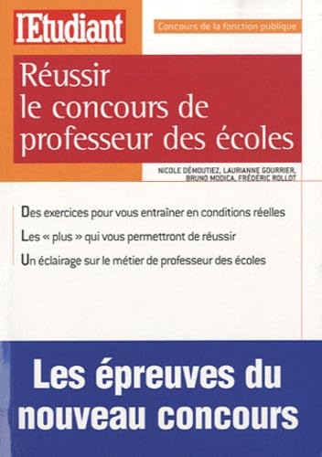 Réussir le concours de professeur des écoles book