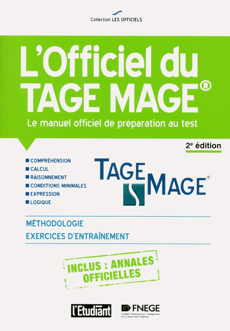 L'Officiel du TAGE MAGE 2e édition book
