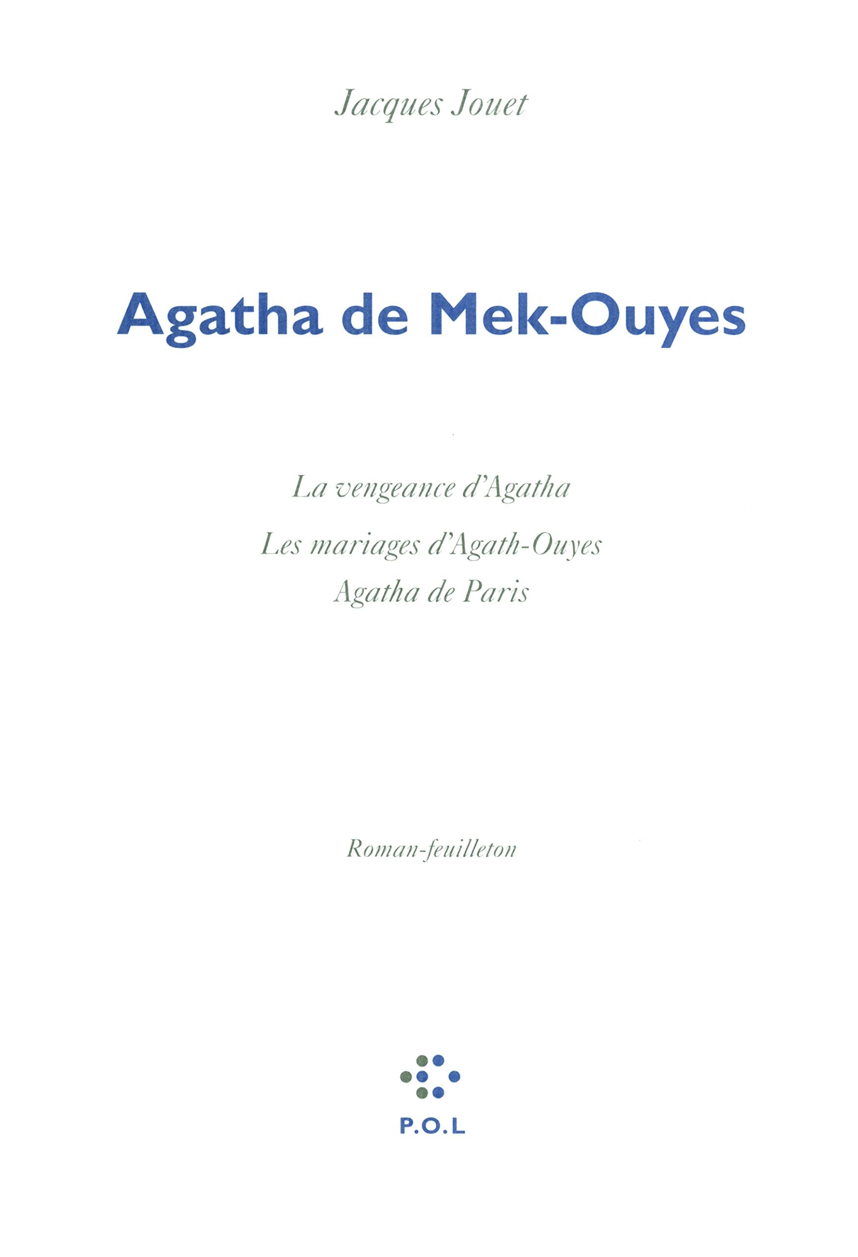 Agatha de Mek-Ouyes: Roman-feuilleton book