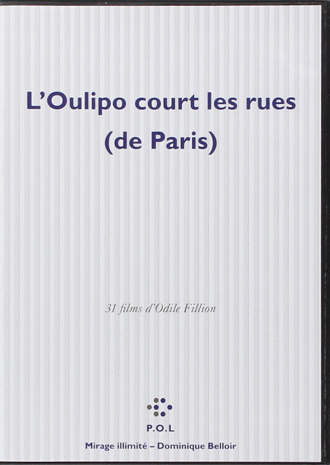 L'Oulipo court les rues (de Paris): 31 films d'Odile Fillion dvd