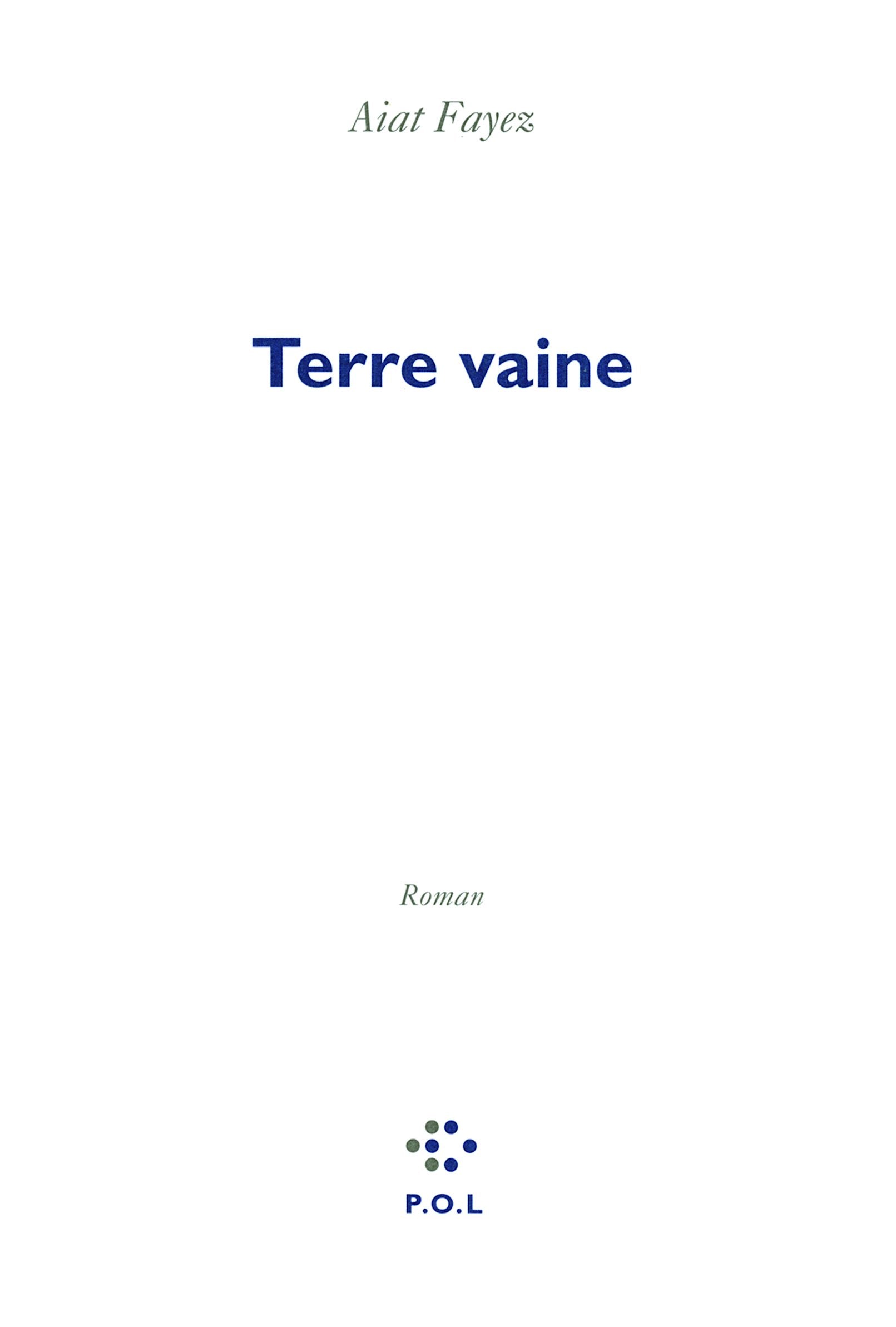 Terre vaine book