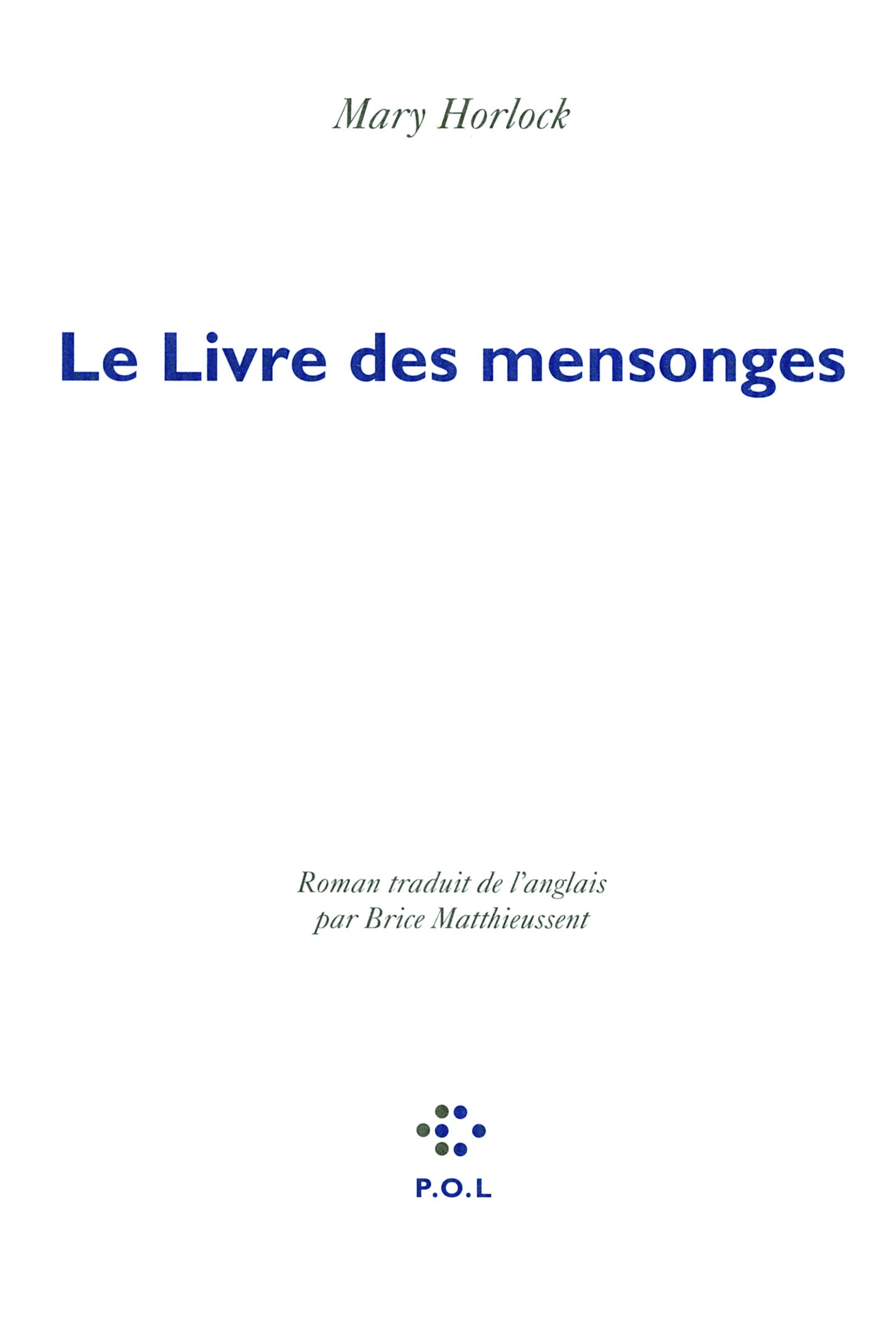 Le Livre des mensonges book