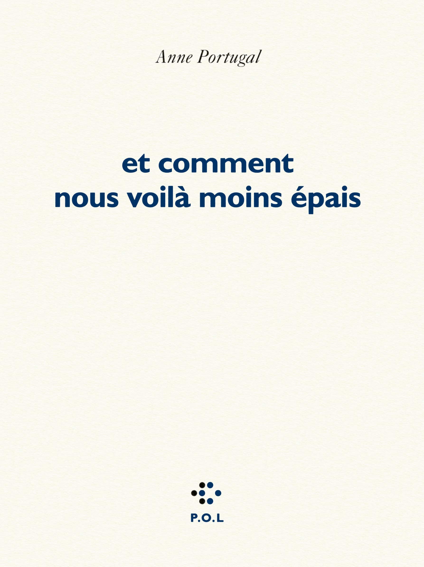 et comment nous voilà moins épais Poetry