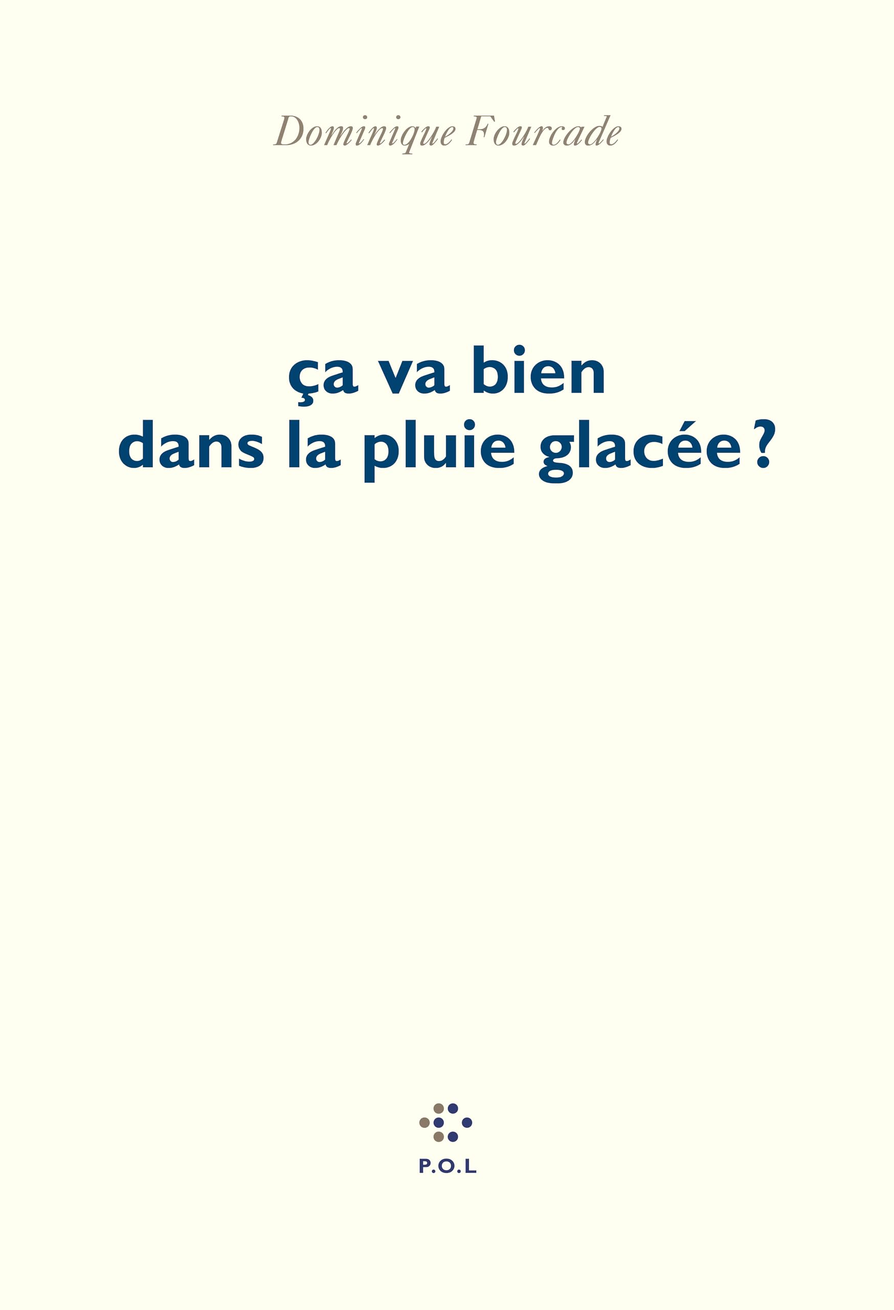 Ça va bien dans la pluie glacée ? book