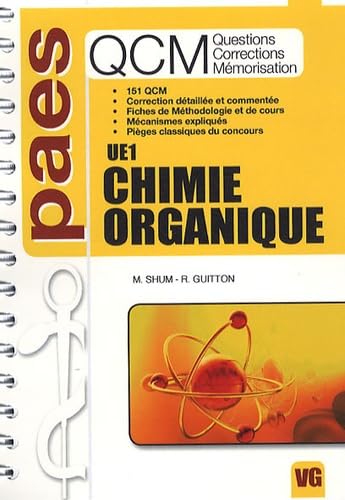 QCM UE1 Chimie organique book