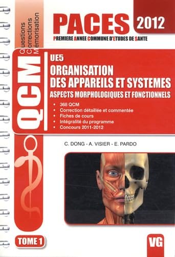 Organisation des appareils et systèmes UE5: Aspects morphologiques et fonctionnels Tome 1 book