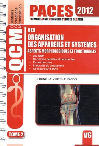 Organisation des appareils et systèmes UE5: Aspects morphologiques et fonctionnels Tome 2 book
