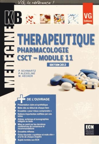 Thérapeutique Pharmacologie module 11 CSCT book