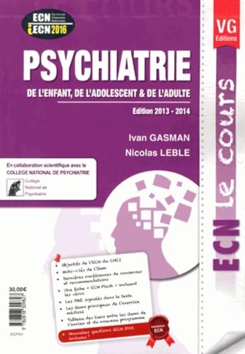 Psychiatrie de l'enfant, de l'adolescent & de l'adulte book