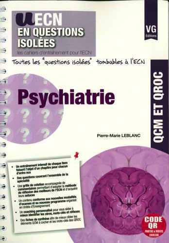 UE ECN QUESTIONS ISOLEES PSYCHIATRIE Medicine