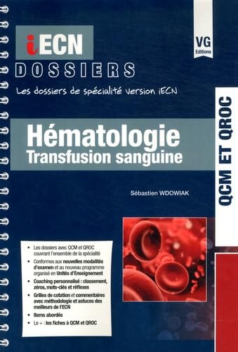 Hématologie Transfusion sanguine book