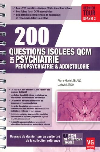 200 QUESTIONS ISOLÉES QCM PSYCHIATRIE Books