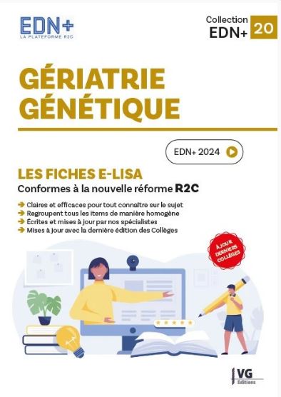 Gériatrie, génétique : les fiches e-Lisa : conformes à la nouvelle réforme R2C, EDN+ 2024 book
