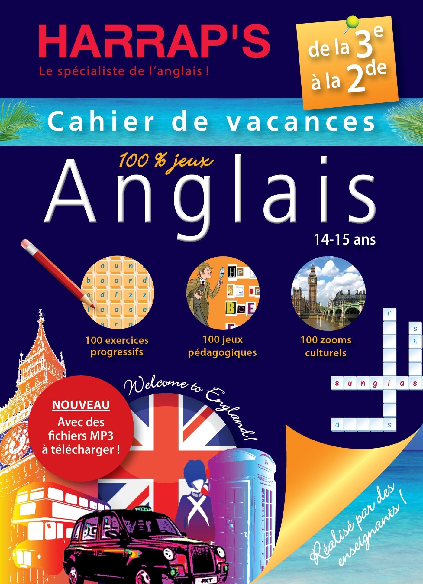 Harrap's cahier de vacances Anglais 3ème: Cahier de vacances de la 3e à la 2e Non-fiction