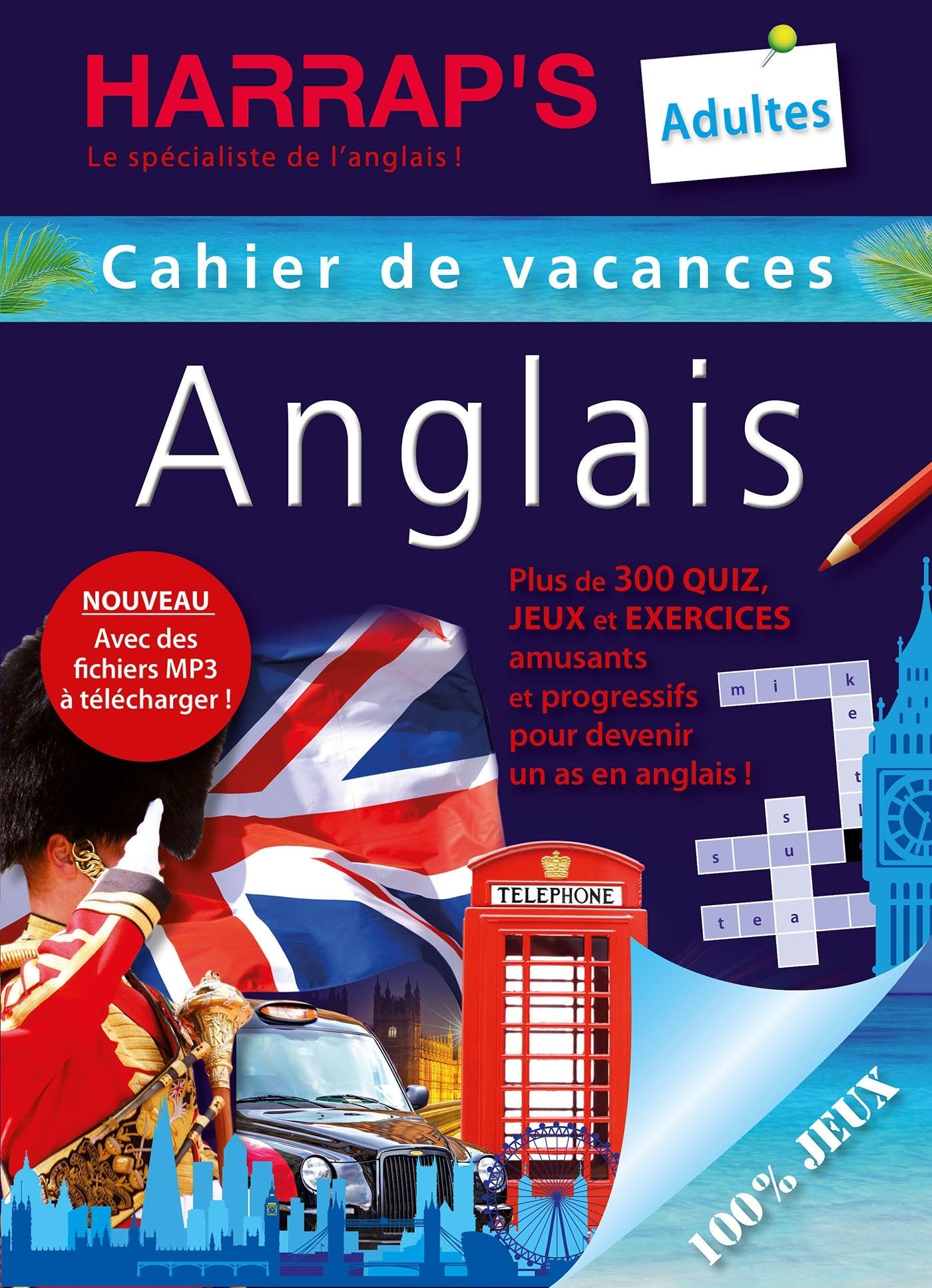 Harrap's Cahier de vacances anglais adultes: 100 % jeux Non-fiction