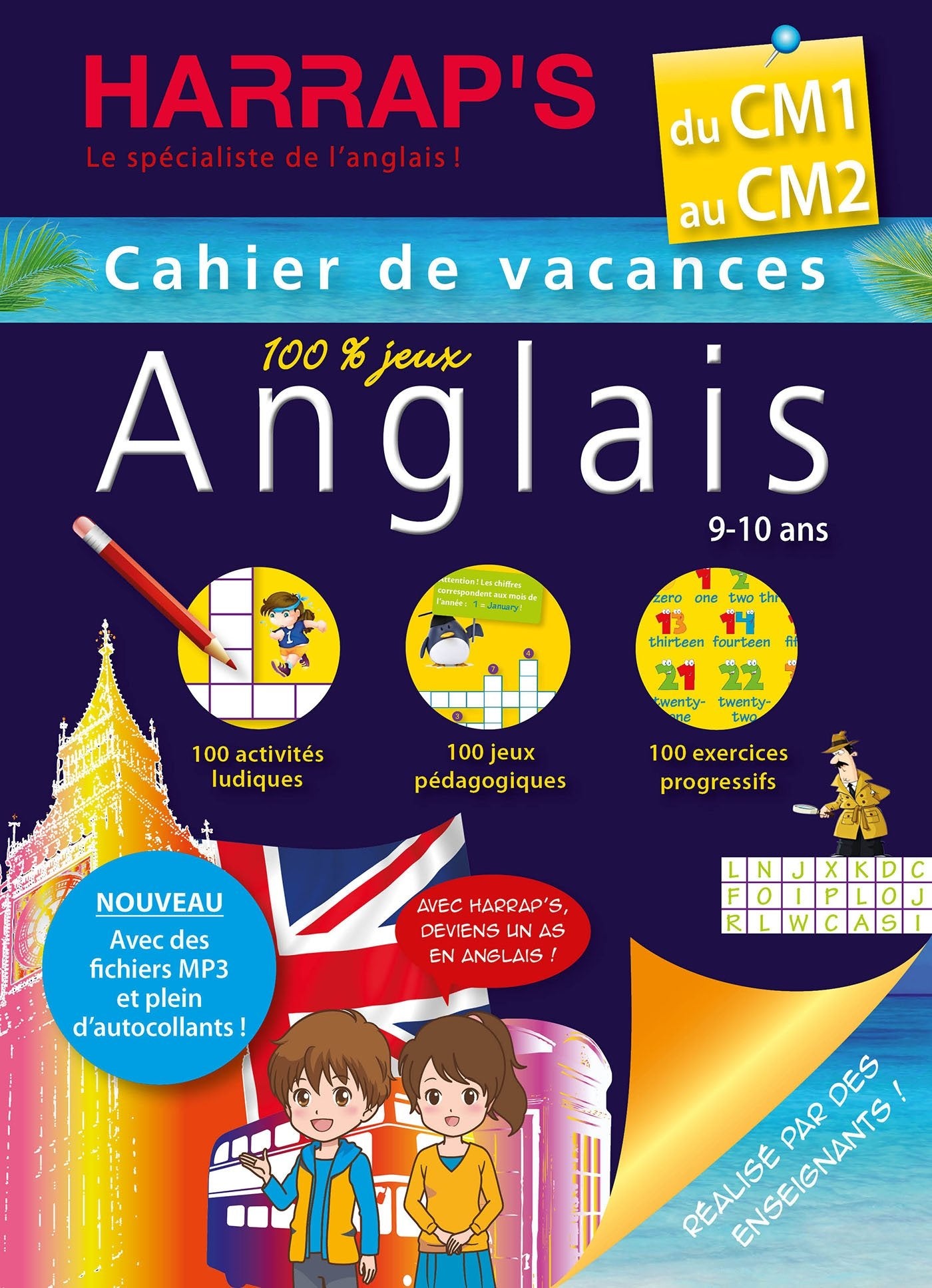 Harrap's Cahier de vacances anglais CM1: 100 % jeux Non-fiction