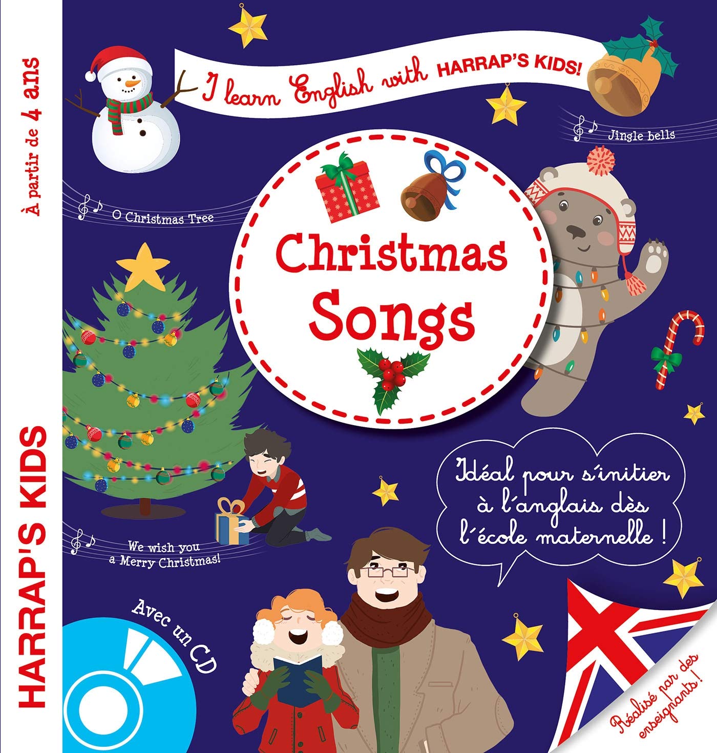 Harrap's I learn English with Christmas songs Foreign Languages ​​& Dictionaries