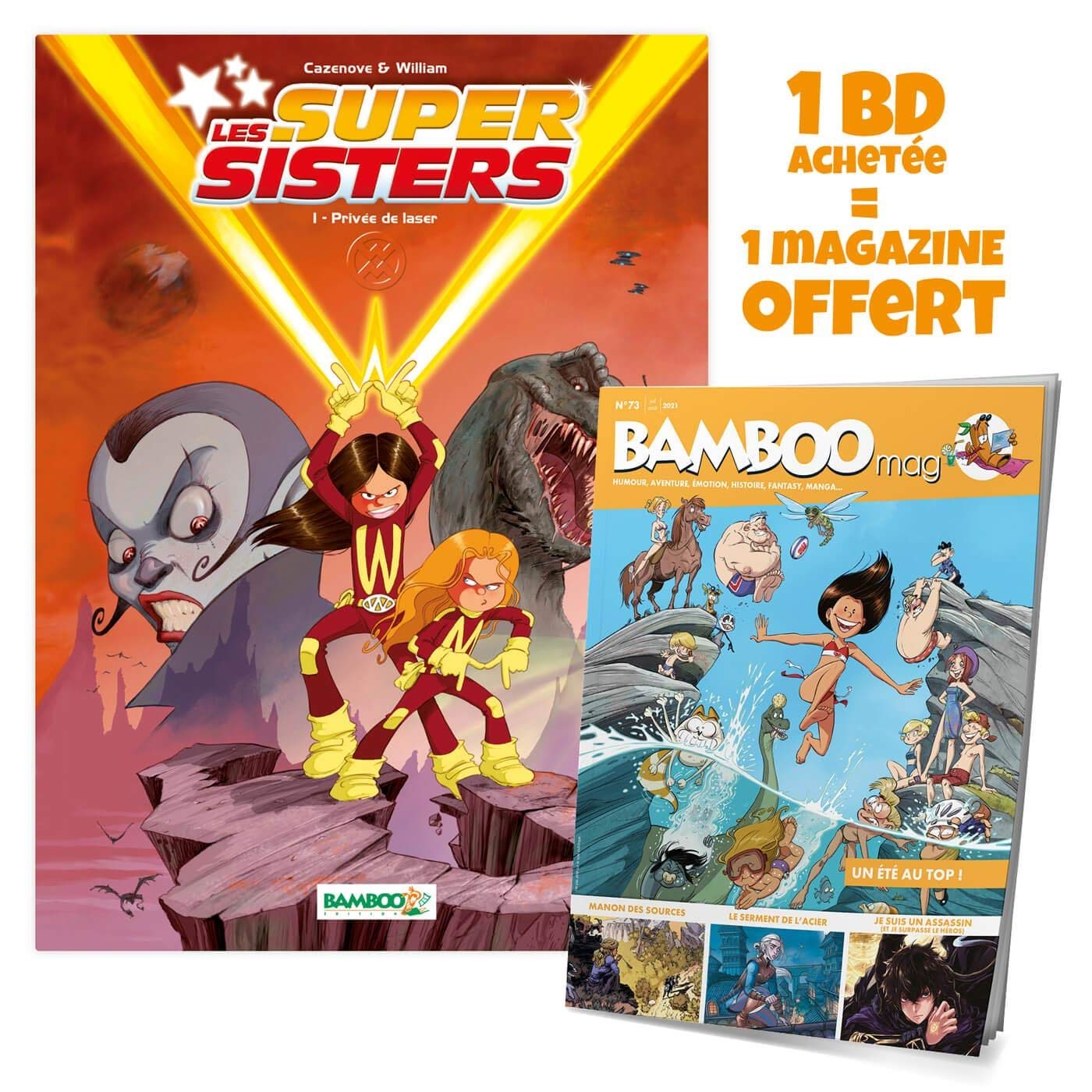 Les Supersisters - tome 01 + Bamboo mag offert book