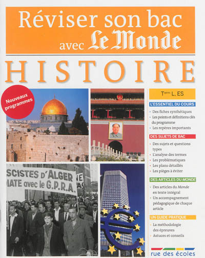 Product Image: Histoire, terminale L, ES : nouveaux programmes