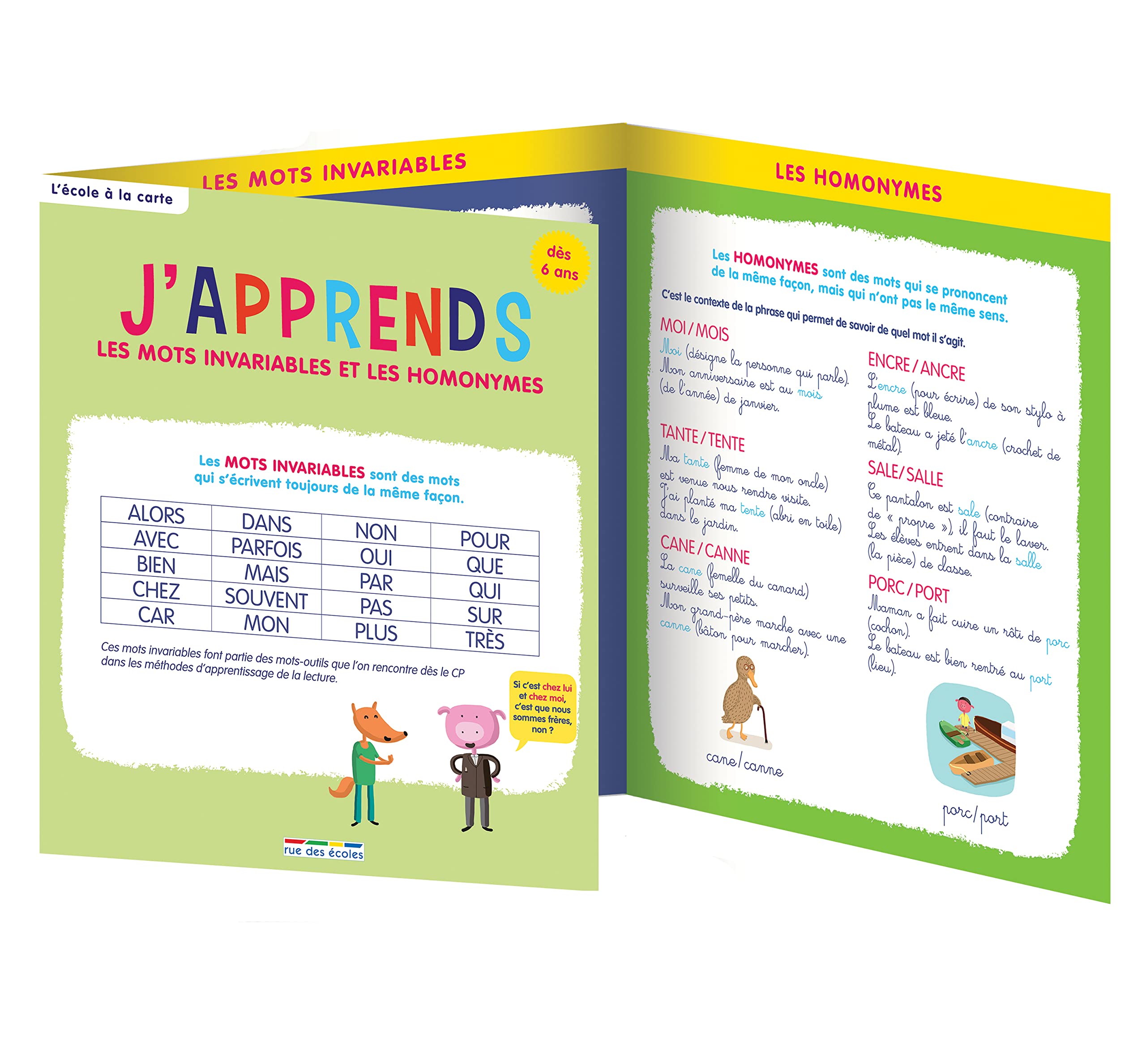 J'apprends les mots invariables et les homonymes book
