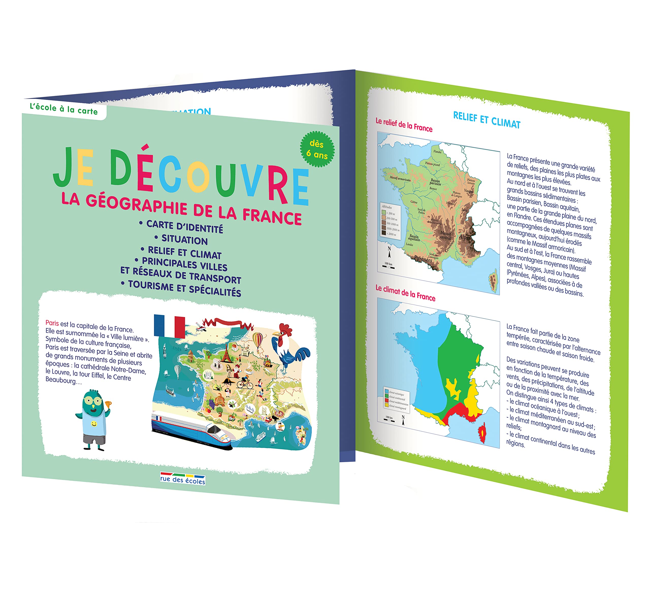 Je découvre la géographie de la France book