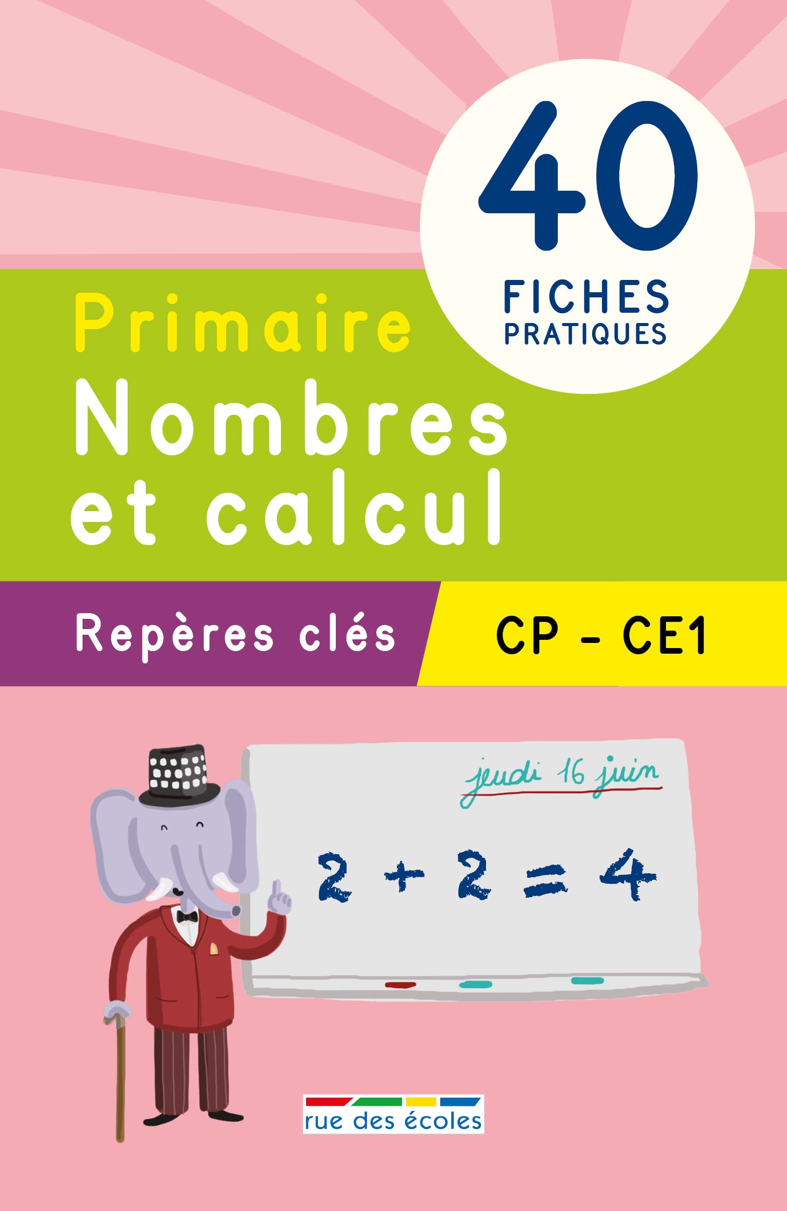 Nombres et calcul CP CE1: 40 fiches pratiques book