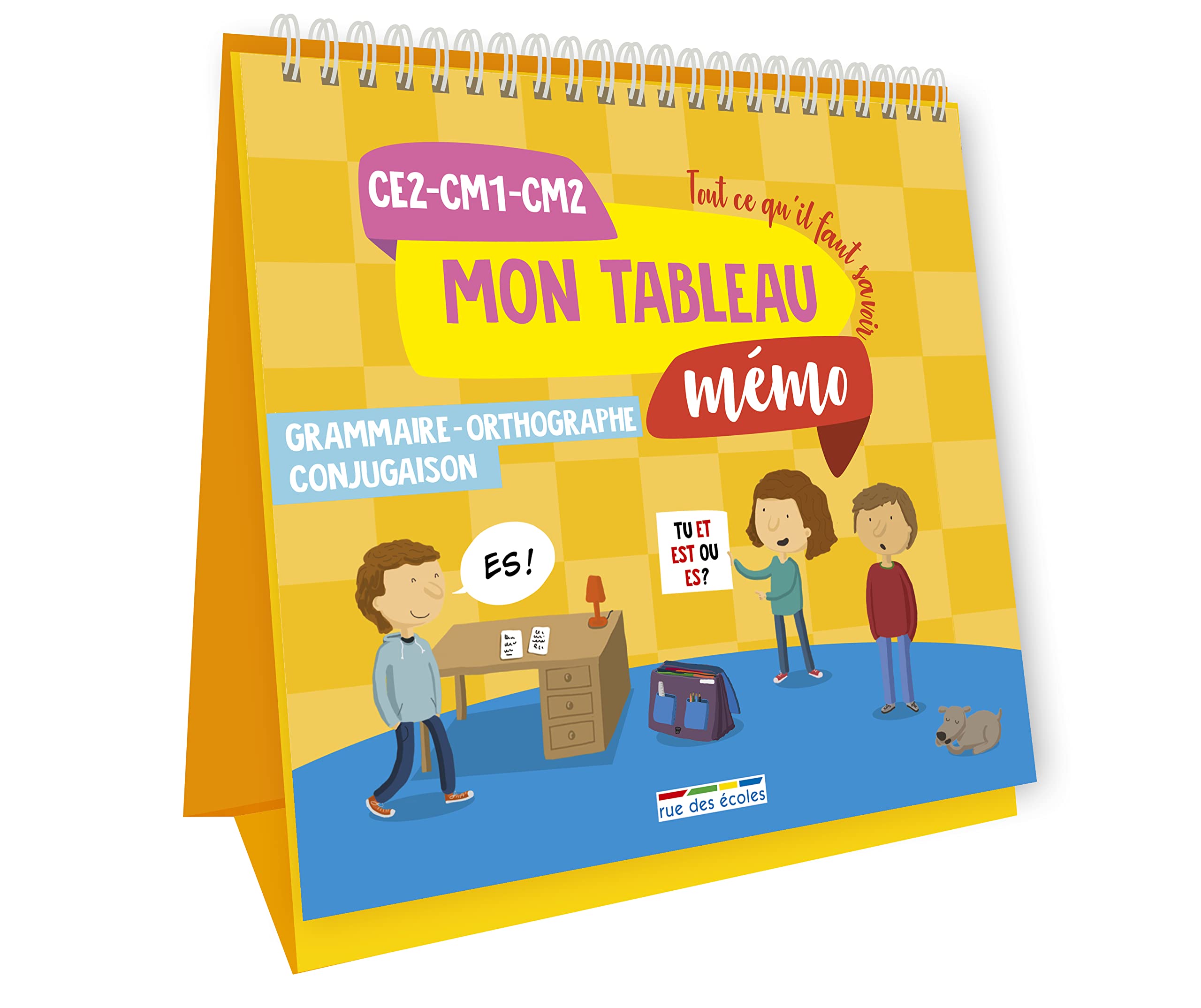 Mon tableau mémo grammaire, orthographe, conjugaison du CE2 au CM2 book