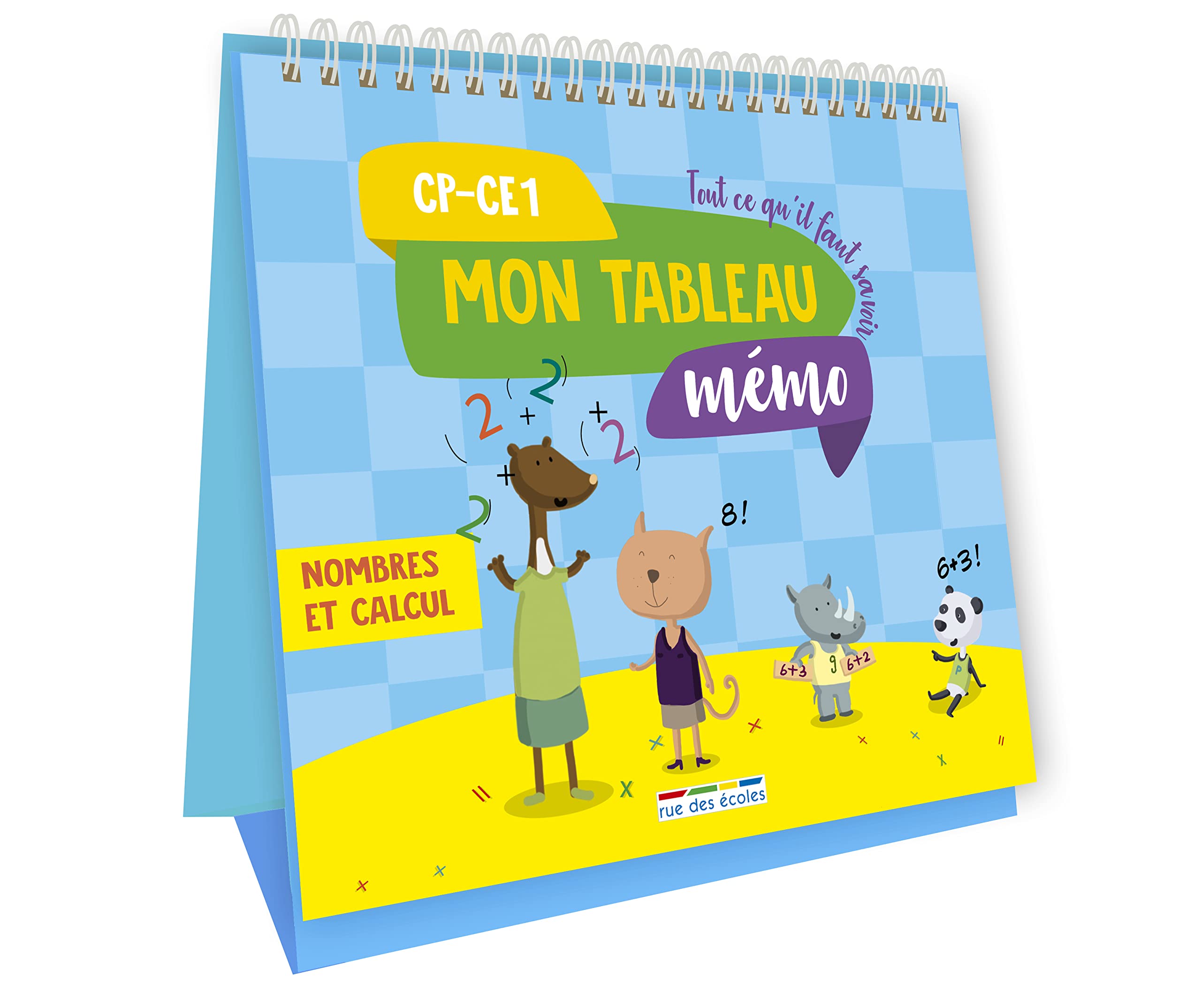 Mon tableau mémo Nombres et calcul CP/CE1 book