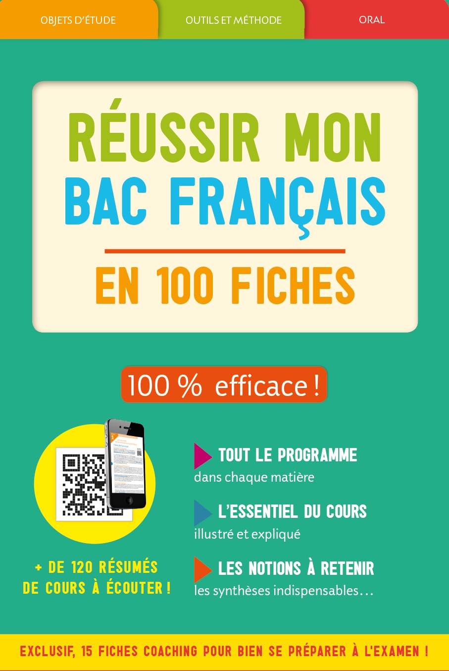 Boîte à fiches Réussir mon bac français 2019 book
