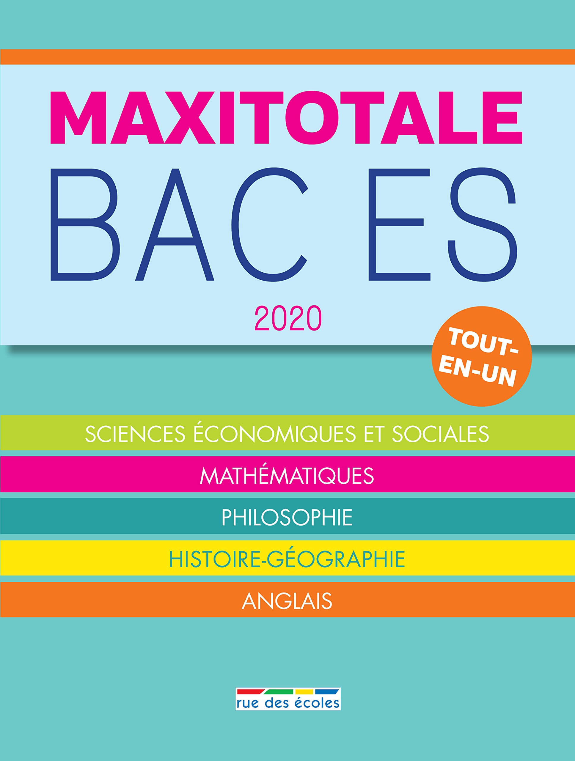 Bac ES 2020 tout-en-un: SES mathématiques philosophie histoire-géo anglais book