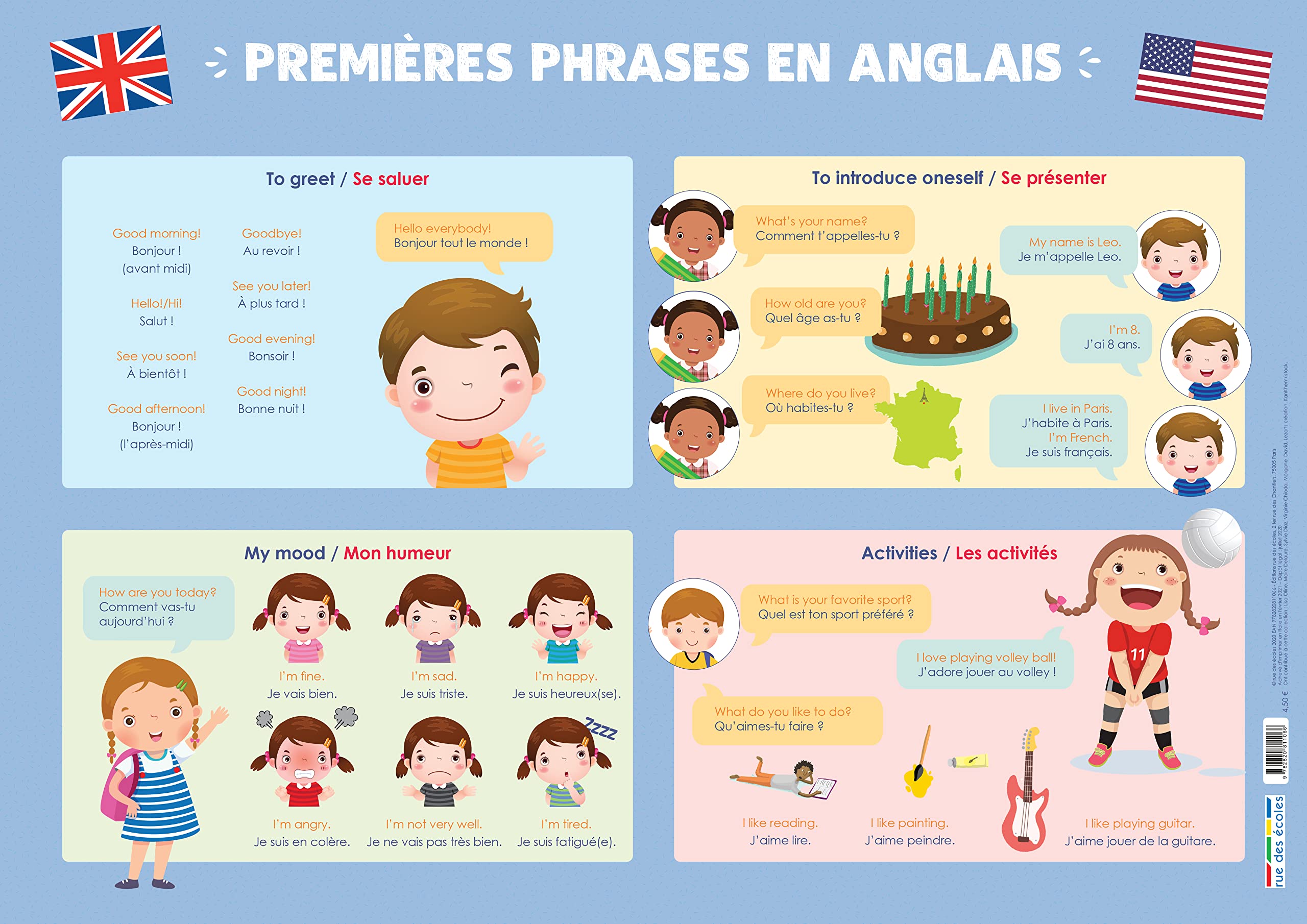 Premières phrases en anglais Education & Training