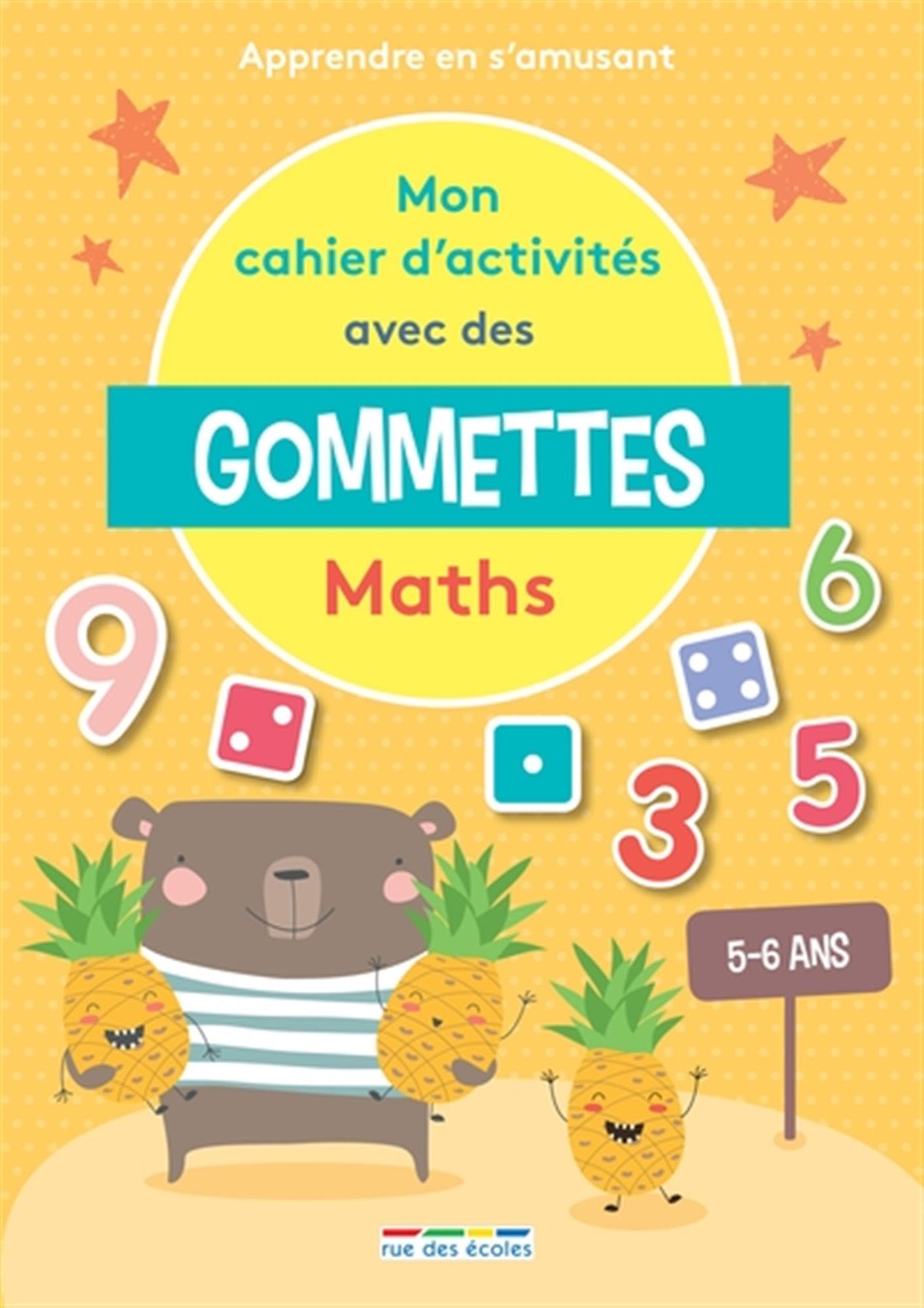 Mon cahier d'activités avec des gommettes Maths 5-6 ans: Apprendre en s'amusant book